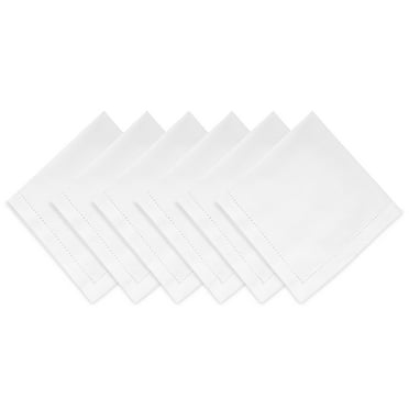 Efavormart 5 Pack | White Seamless Satin Cloth Dinner Napkins, Wrinkle ...