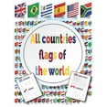 thumbnail image 1 of All Countries Flags of The World: Coloring Book - With color guides - Flags Around the world, (Paperback), 1 of 1