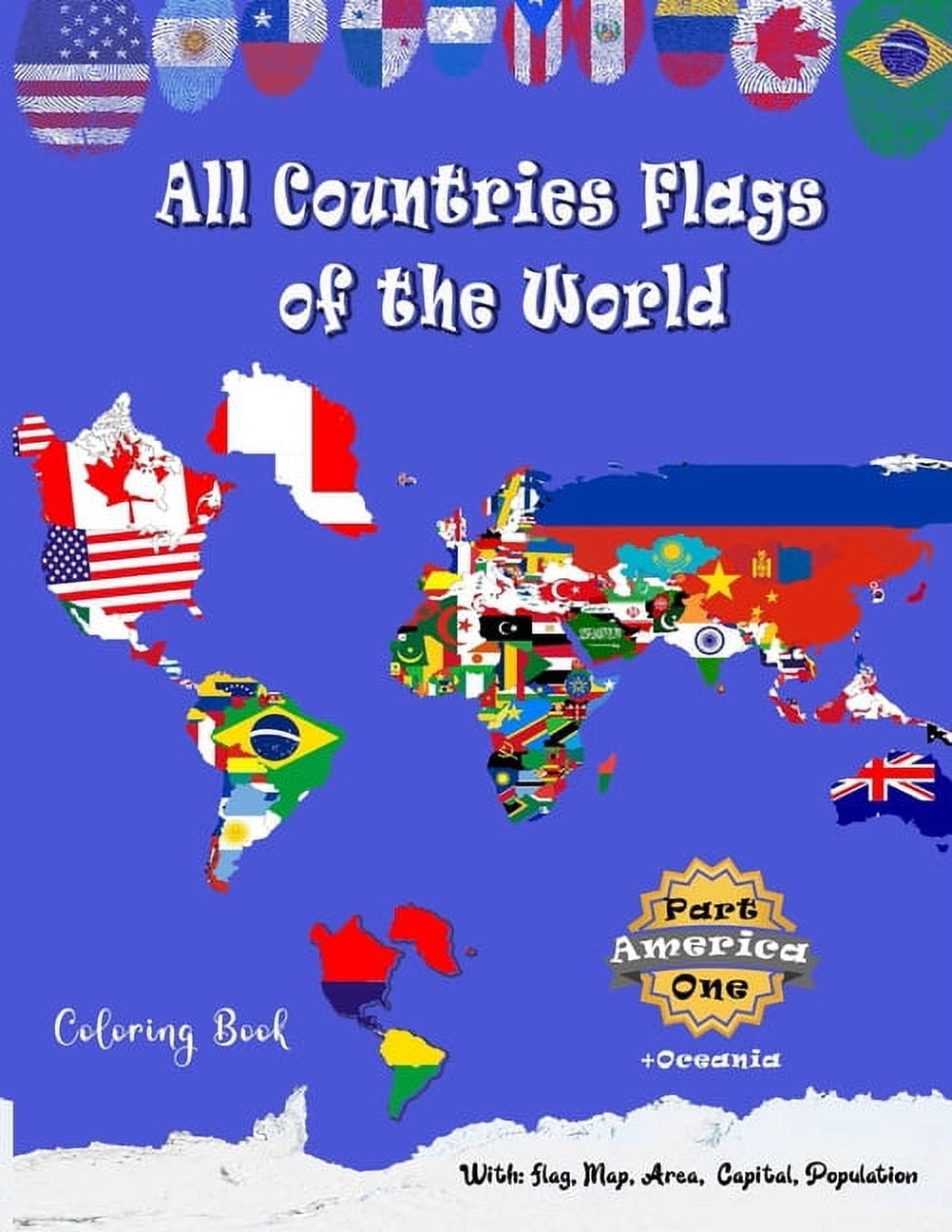 All Countries Flags of the World Coloring Book: Part One America ...