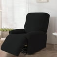 thumbnail image 1 of All Coverage Fleece Recliner Cover Set 4-Piece Elastic Slipcouch Slipcover Washable Pet Friendly Living Room Furniture Protector, 1 of 8
