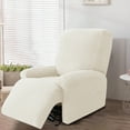 thumbnail image 1 of All Coverage Fleece Recliner Cover Set 4-Piece Elastic Slipcouch Slipcover Washable Pet Friendly Living Room Furniture Protector, 1 of 8