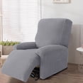 thumbnail image 1 of All Coverage Fleece Recliner Cover Set 4-Piece Elastic Slipcouch Slipcover Washable Pet Friendly Living Room Furniture Protector, 1 of 8