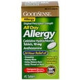thumbnail image 1 of All Day Allergy Cetirizine Hydrochloride Tablets 10 mg 4 45 Each, 1 of 2