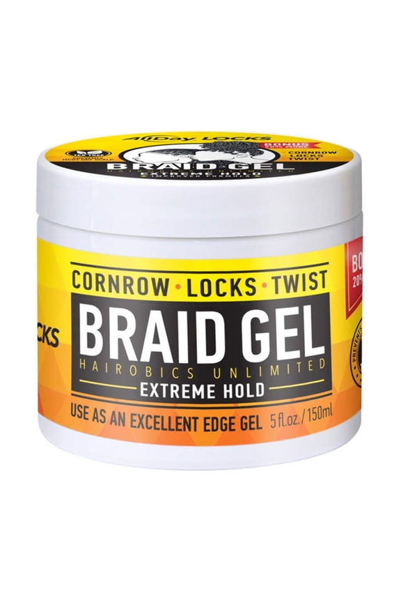All Day Locks Braid Gel Hair Styling 5oz