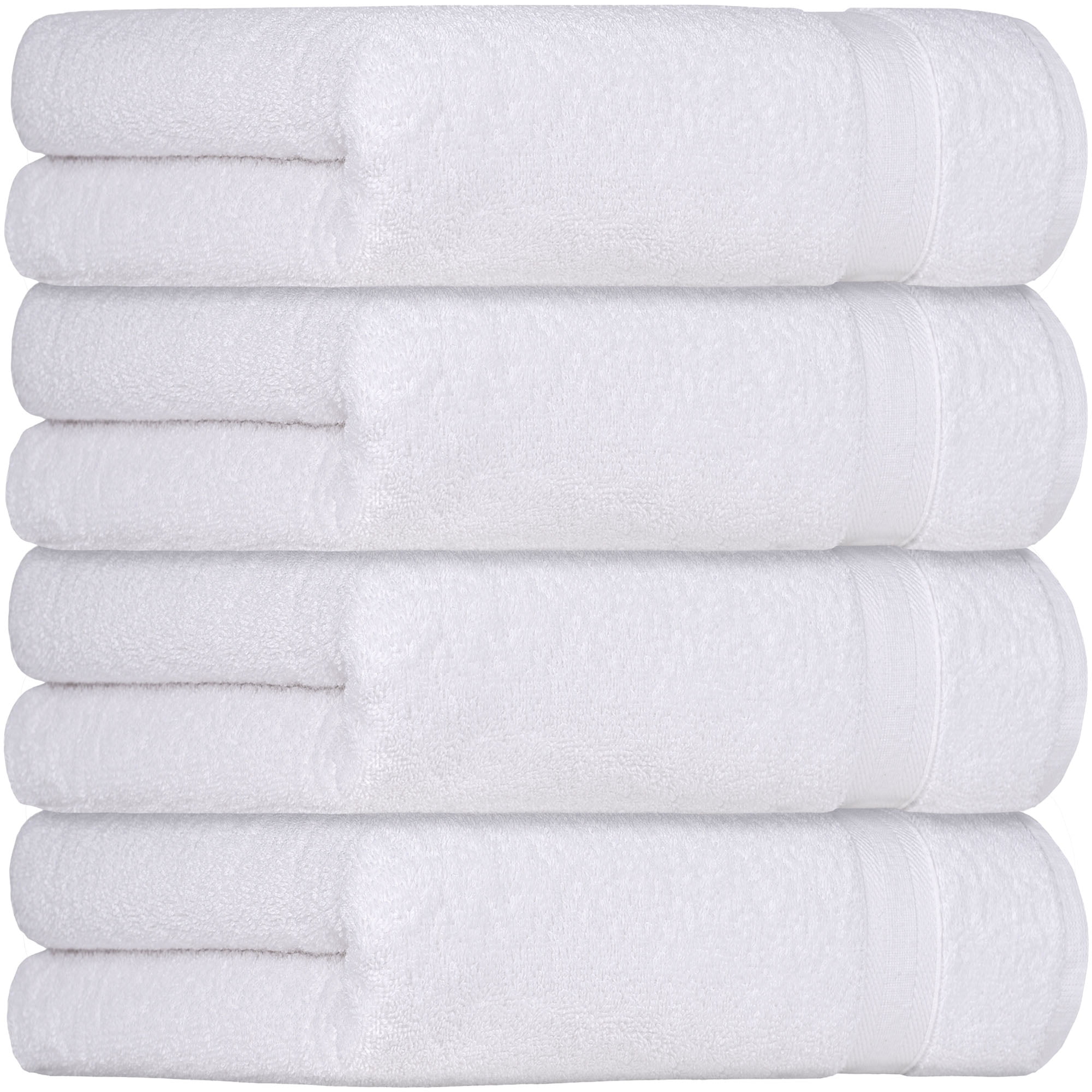 White Turkish Cotton Hand Towels Set of 4
