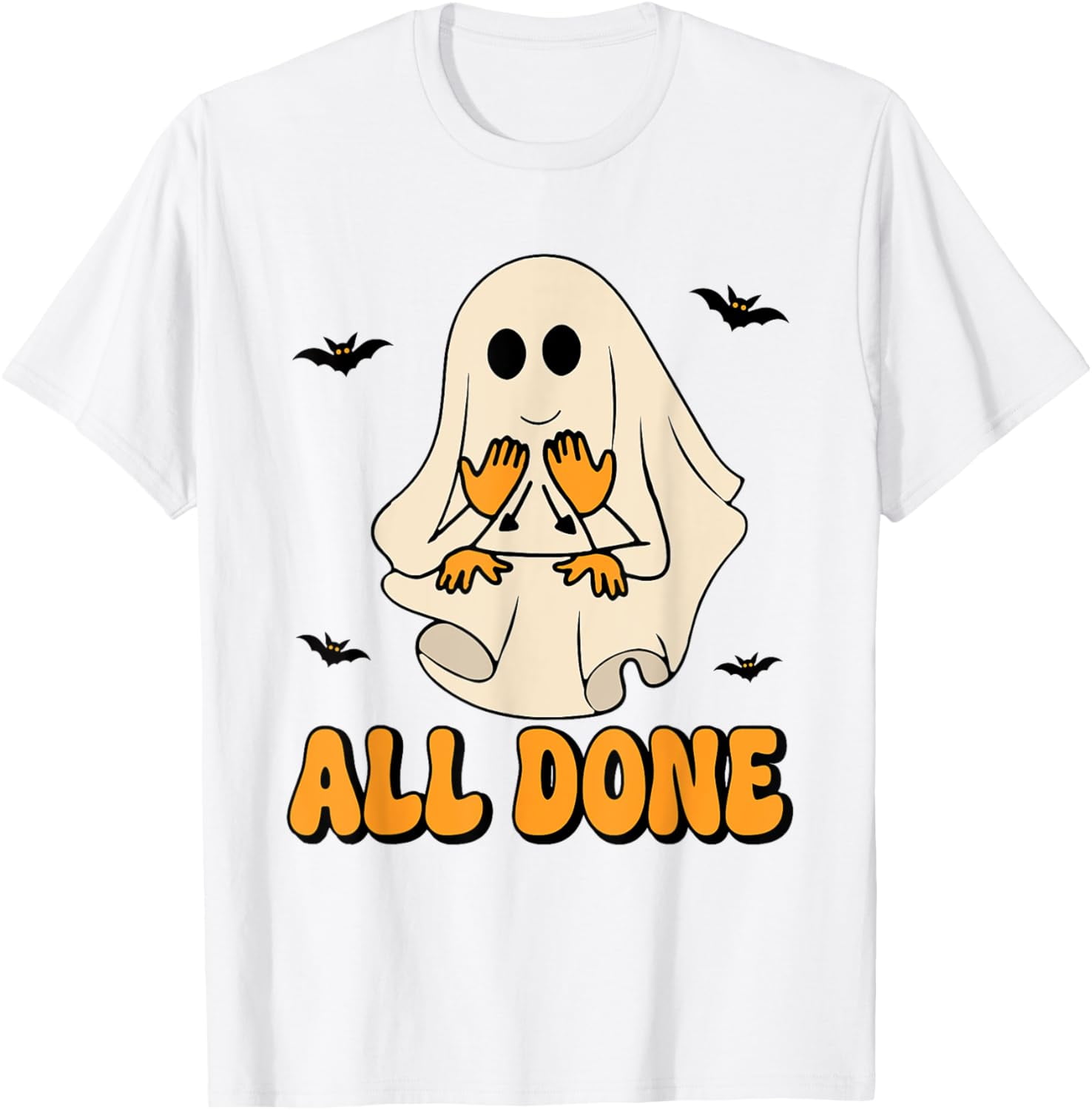 All Done Sign Language Speech Pathology Aac Sped Teacher T-Shirt ...