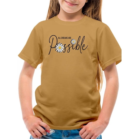 All Dreams Are Possible T-Shirt Juniors -Image by Shutterstock, Large