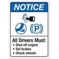 thumbnail image 1 of All Drivers Must Sign,Notice Safety Signs Metal Tin Sign 8x12 Inch Clear Warning for Home & Busines, 1 of 4