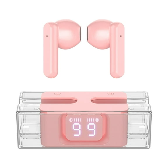 Kyusrd Gifts for Women Home Saving!SP28TWS Transparent E90 Digital Bluetooth Headphones 5.3 Long Range Wireless