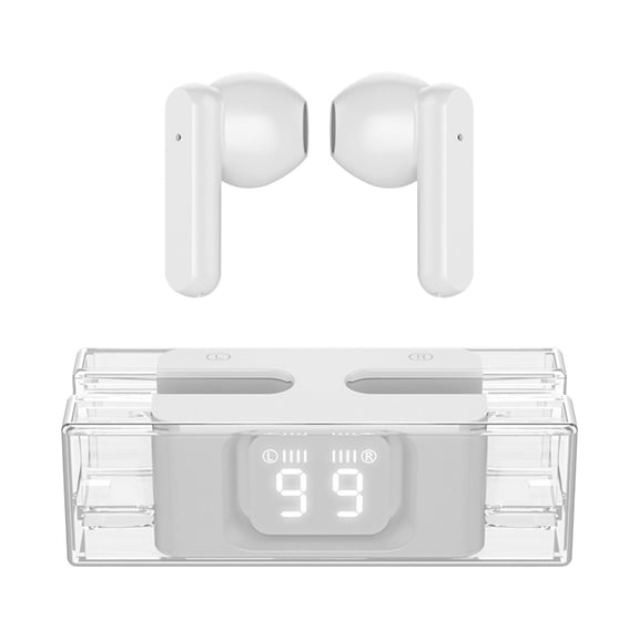 Kyusrd SP28TWS Transparent E90 Digital Bluetooth Headphones 5.3 Long Range Wireless