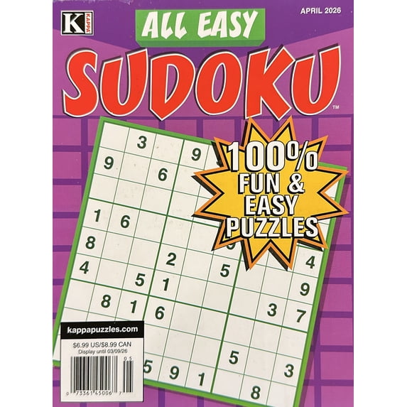 All Easy Sudoku Magazine April 2026