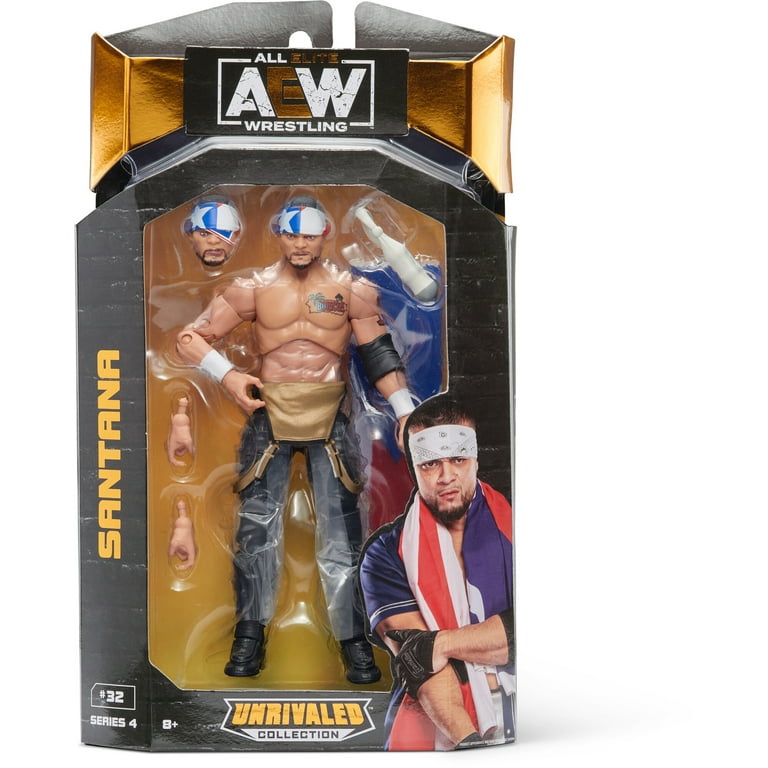 All Elite Wrestling Unrivaled Collection Santana 6.5 inch AEW Action Figure