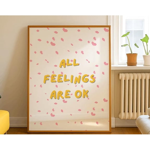 All Feelings Are OK Wall Art Print
