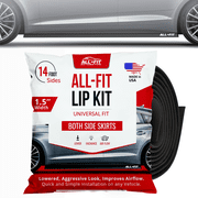 All-Fit-Complete 1.5 Universal Both Side Skirts, Lowered Look, Ground Effect, Black