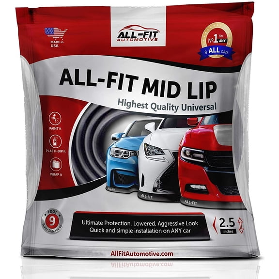 All-Fit Complete 2.5" Universal Bumper Lip Splitter Kit - Protector for Front or Rear - Lips Protect and Cover Lower Bumper for a Dropped Look - Universal Fit - Pink