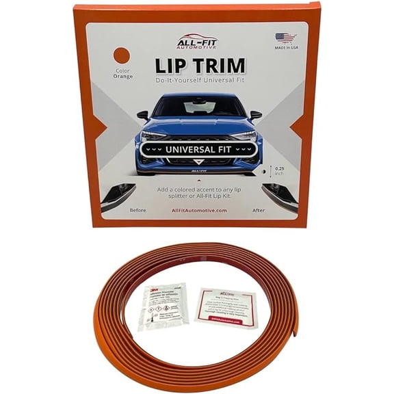 All-Fit Lip Trim Complete Front End Trim - Universal Fit - ¼ Inch - (Orange)