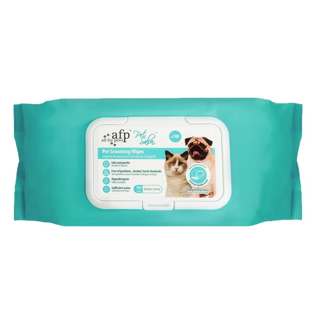 All For Paws Alcohol Free Pet Cleaning Wipes Gentle for Dogs & Cats