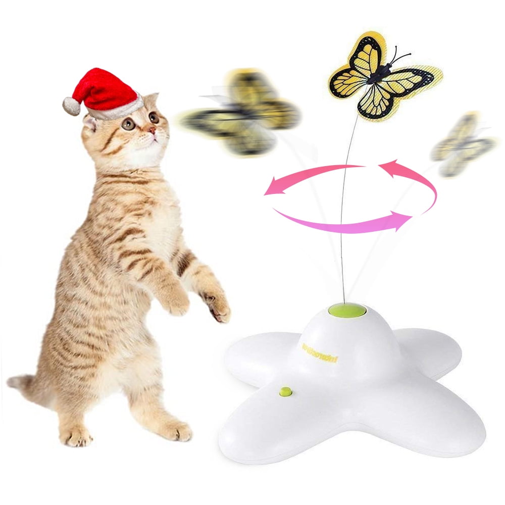 All For Paws Battery Operated Cat Teaser Toy Interactive Flutter Bug
