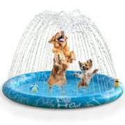 All For Paws Chill-Out Outdoor Splash Pad Sprinkler for Kids & Dogs, Large 51”