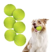 All For Paws 2.5-inch Dog Tennis Ball Toy, 6pcs Fetch Balls for Medium to Large Sized Dogs ( AFP Maxi Automatic Ball Launcher Refills)