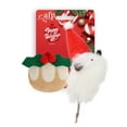 thumbnail image 1 of All For Paws Happy Holiday 2 pack Plush Cat Toy with Catnip, Christmas Mistletoe & Santa Mouse, 1 of 7