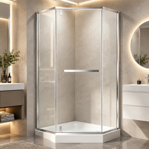All Frame Pivot Neo-Angle Corner Shower Doors 36