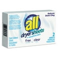 thumbnail image 1 of All Free Clear Vend Pack Dryer Sheets, Fragrance Free, 2 Sheets/Box, 100 Box/Carton, 1 of 3