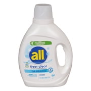All Free Clear Liquid Laundry Detergent, Odor Relief, 73oz
