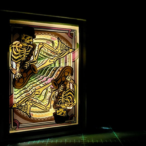 All Fun and Games hand cut playing cards with LEDsby 3Decks Designs