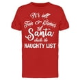 thumbnail image 1 of All Fund And Games Naughty List Men's T-shirt, 1 of 2