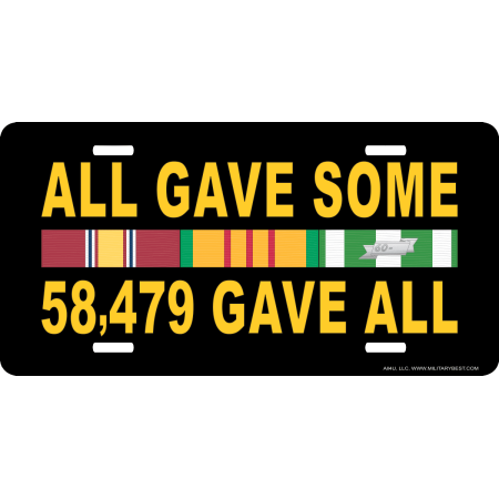 All Gave Some 58479 Gave All Vietnam 3 Ribbon Stack License Plate