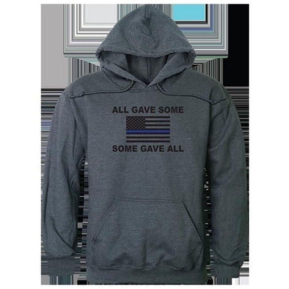 All Gave Some Graphic Pullover Sweatshirt, Heather Charcoal - Extra Large