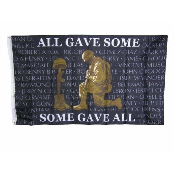 All Gave Some Some Gave All Military Flag Banner 3x5FT USA Man Cave Veteran KIA