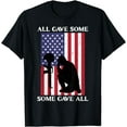 thumbnail image 1 of All Gave Some Some Gave All US Flag Soldier Memorial Day T-Shirt, 1 of 2