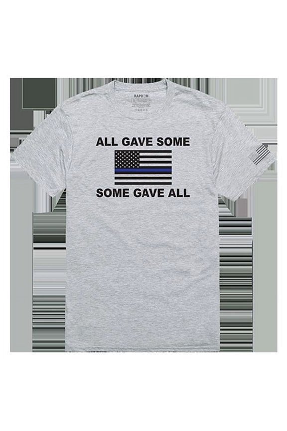 All Gave Some Tactical Graphic Tee Shirt, Heather Gray - 2XL