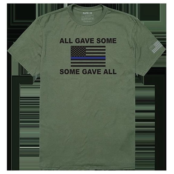 All Gave Some Tactical Graphic Tee Shirt, Olive - 2XL