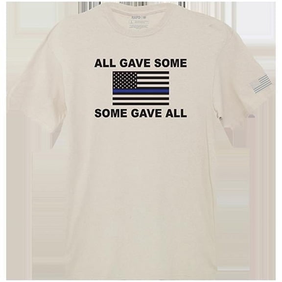 All Gave Some Tactical Graphic Tee Shirt, Sand - Small