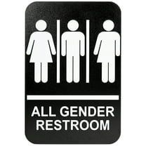 WRITWAA Gender Bathroom Sign Multi ABS 1Pack
