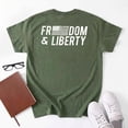 thumbnail image 1 of All Gender Short Sleeve Patriotic Freedom and Liberty Graphic Tee Shirt, 1 of 3
