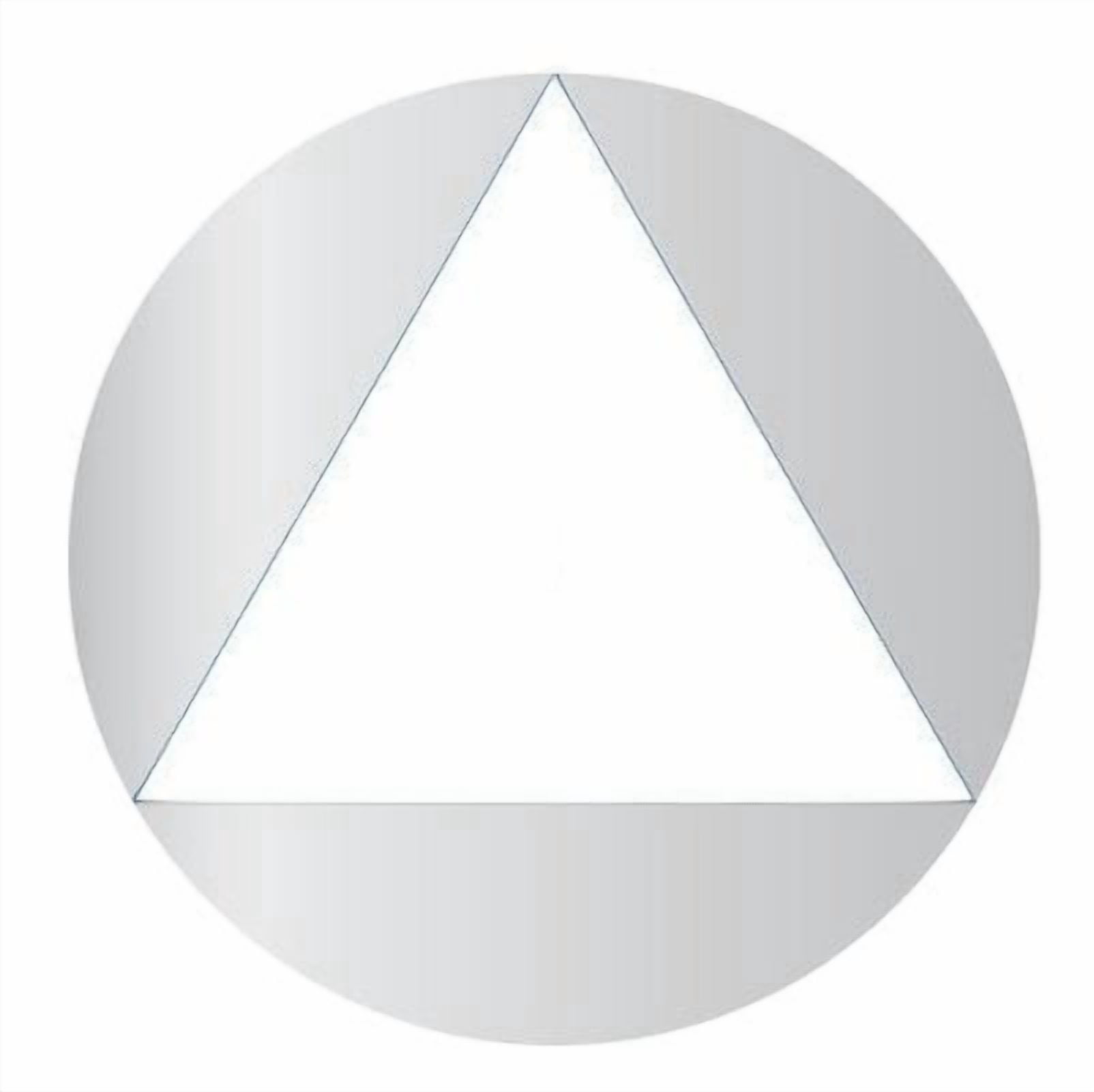 ADA Compliant All Gender Restroom Sign – 12 Inch Round/Triangle Door Sign With Braille, Black
