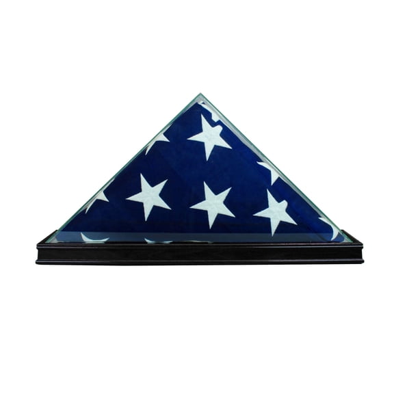 All Glass Flag Display Case for 9.5' X 5' Flag