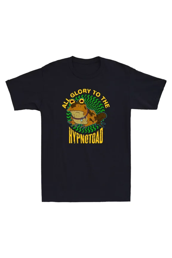 All Glory to the Hypnotoad Funny Forg Graphic Vintage Men's Short Sleeve T-Shirt