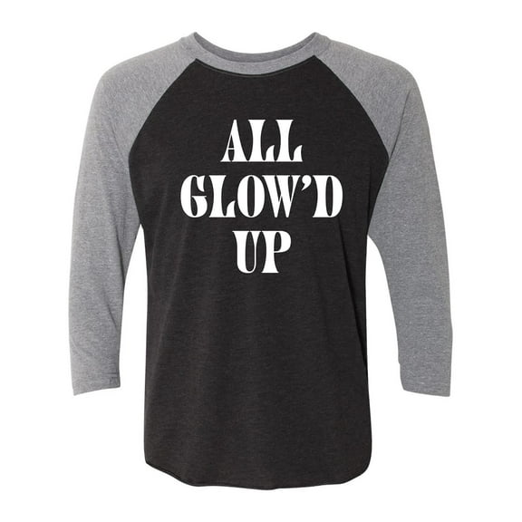 All Glow'd Up Unisex 3/4 Sleeve Baseball Raglan Tee