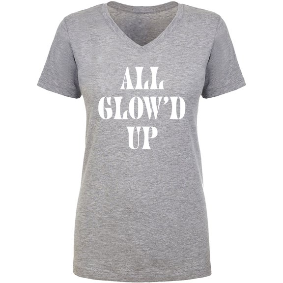All Glow'd Up Womens V-Neck T-Shirt