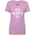 thumbnail image 1 of All Glow'd Up Womens V-Neck T-Shirt, 1 of 3