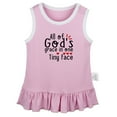 thumbnail image 1 of All of God's Grace in One Tiny Face Funny Dresses For Baby, Newborn Babies Skirts, Infant Princess Dress, 0-24M Kids Graphic Clothes (Pink Sleeveless Dresses, 6-12 Months), 1 of 4