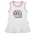 thumbnail image 1 of All of God's Grace in One Tiny Face Funny Dresses For Baby, Newborn Babies Skirts, Infant Princess Dress, 0-24M Kids Graphic Clothes (White Sleeveless Dresses, 6-12 Months), 1 of 4