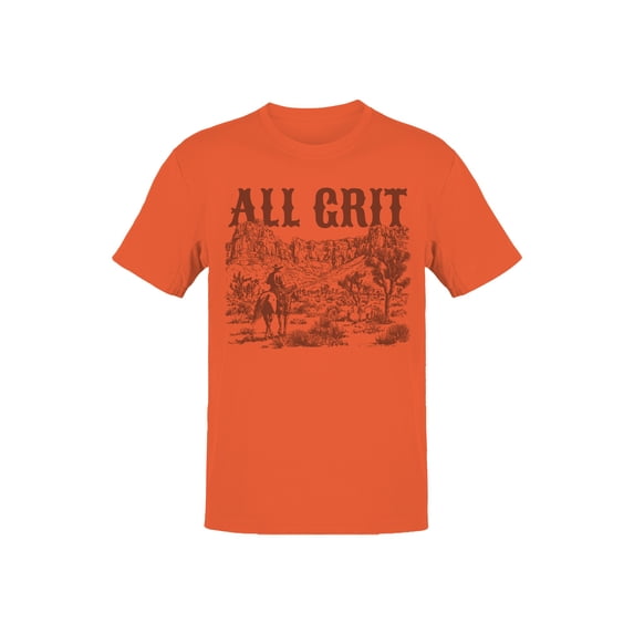 All Grit Cowboy Canyon Scene Men's T-shirt