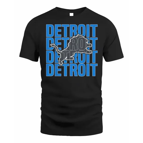 All Grit - Detroit Cool Retro Lion Lovers Detroit Apparel Shirt
