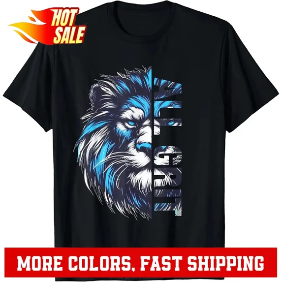 All Grit Retro Lion Lover Cool Animal Gift Unisex T-Shirt